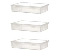 3PCS A4 Size Organiser Book Organiser Office File Box Transparent File3548