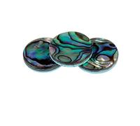 3pcs Abalone Shell Trumpet Key Buttons Set Replacement Accessory with Unique Patterns, Abalone Shells for Trumpet Owners