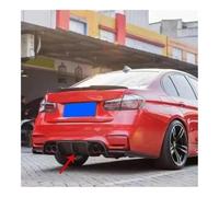 3PCS ABS Carbon Fiber Look Rear Diffuser Trims Compatible for BMW 3 Series F30 Facelift AN M3 Bumper 2012-2020 - Scratch-Resistant Sporty Styling Kit(Carbon Fiber Look)