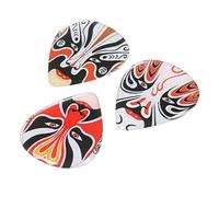 3Pcs ABS Guitar Picks with Peking Opera Ukulele Finger Picks Musical Instrument Accessory