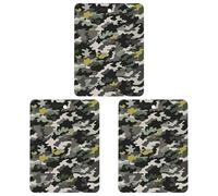 3PCS Abstract Camouflage Car Air Freshener Hanging Scented Cards Cute White Car Fresheners Long Lasting New Cars Scents for Women Men Natural Air Freshener with Lanyard Automotive Freshie