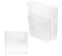 3pcs Acrylic Brochure Holder Wall Mount A4 A5 for Classified Display