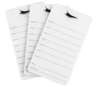 3pcs Acrylic Lash Extension Tray Holder Board White