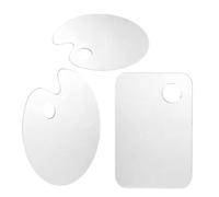 3pcs Acrylic Paint Palette Watercolor Mixer Tray for Young Artists
