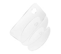 3pcs Acrylic Palette for Young Artists, White, Sturdy Painting Tray