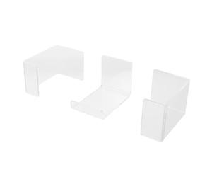 3pcs Acrylic Tissue Box Cover Glove Box Dispenser for Countertop Use | Prevents Sliding or Tipping, Fast Installation, Stable Placement, Quick Access, for Laboratories and Mobile Workstations