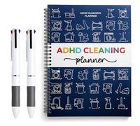 3PCS ADHD Cleaning Planner, Cleaning Planner, Housework Planner for Daily Chore Tracking, Customisable Home Management Set with Notebook and Pens