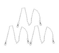 3pcs Adjustable Metal Waist Chain Belt for Jeans and Pants | Silver Thorny Shape, Vintage Punk Hip Hop Style, for Men and Women at Parties and Clubbing