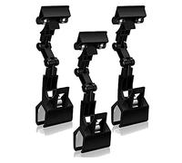 3PCS Adjustable Sign Holder Clip Rotatable Display Price Signs Shelf Clips Clamp Double Head for Computer Monitor Handy Artist Supplies for Retail Store Supermarket Office Exhibition Promotion POP