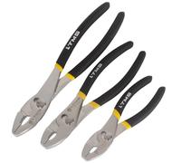 3Pcs Adjustable Slip Joint Pliers Heavy Duty Pliers with Comfortable Handle Utility Pliers for Home Repairs, Industrial Tasks(3 Sizes)