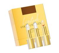 3Pcs Advanced Formulas Lipsticks with Heat Activated Change Retention Silky Feel for Dry Lips Long Moisturizing Lipstick