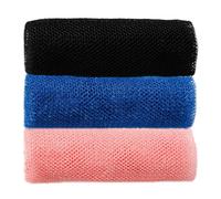 3PCS African Net Sponge Authentic, 80x30cm Long Stretchable African Wash Nets, Exfoliating African Net Sponge with Knots fot Deep Cleaning Spa Massage Bath Back Scrubber, Stretch Length to 170cm