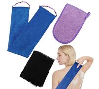 3pcs African Net Sponge Exfoliating Bash Net Cloth Set Nylon Quick-Dry Bath Exfoliating Sponges for Bathing Body Exfoliating Shower Body Back Scrubber Deep Cleaning