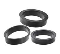 3pcs Air Intake Adapter Replacement Rings for Cone Air Filters 76mm | Rubber Black Reducer Ring for Intake, Car Air Filters and Car Filter Accessories, 3 Inch Fit