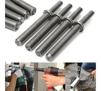 3pcs Air Rivet Hammer Set with 1pc Coupled Bit for Pneumatic Tools, 12cm Long, Made of 45# Steel for Solid and Semi-Tubular Rivets