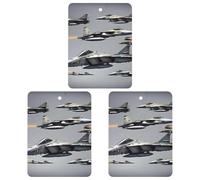 3PCS Aircraft Fighter Jets Car Air Freshener Hanging Scented Cards Cute tea Car Fresheners Long Lasting New Cars Scents for Women Men Natural Air Freshener with Lanyard Automotive Freshies