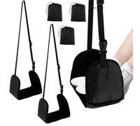 3Pcs Airplane Foot Hammock,420D Oxford Cloth Aeroplane Footrest Adjustable Travel Plane Hanging Foot Hammock for Travel