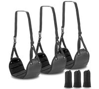 3PCS Airplane Foot Rest, Travel Accessories Footrest for Plane Adjustable Airplane Foot Hammock Portable Foots Rest for Flight Office Under Desk Car