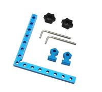 3Pcs Aluminum Alloy 90 Degree Angled Blocks for Precise Woodworking and Furniture Assembly with 100mm 150mm 200mm Size Resistant Ruler