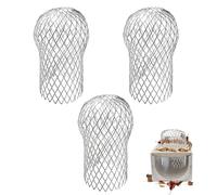 3PCS Aluminum Gutter Guards Metal Downpipe Leaf Guard Gutter Downspout Guard Expandable Gutter Leaf Guard Prevent Downspouts from Being Blocked by Leaves and Moss 15×9CM