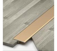 3Pcs Aluminum T Molding Floor Transition Strip 2.9ft Long, Floor Door Divider Strip Flooring Edge Trim Floor Cover Strips for Tile, Wood, Laminate Joins Gap(Gold,1.5cm x 270cm (3 * 90cm))