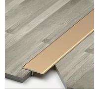 3pcs Aluminum T Molding Transition Strip, 2.9ft Door Divider For Tile, Wood & Laminate - Silver Edge Trim, 1cm X 270cm (3 X 90cm) - Durable Flooring Solution Gold 4cm x 270cm (3 * 90cm)
