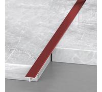 3pcs Aluminum T Molding Trim Floor Transition Strips Waterproof Door Threshold Seal Strip For Joining Gaps Laminate Planks Tiles(Red,0.6 * 270cm(3 * 90cm))