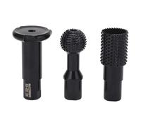 3PCS Angle Grinder Attachments M10 Rotary Sphere Burr Set, Wood Carving Grinding Slotting Tools, Alloy Steel Polishing Bits for Wood Plastic Fiber Board with 10mm Thread for 100 Ty