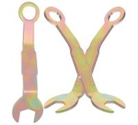3pcs Angled Pocket Door Wrench 3/8 Inch Open End for Pivot Adjustment | 5/16 Inch Socket, Iron Angled Build, Single Handed Tightening, Office Partition Doors and Home Hardware Repair
