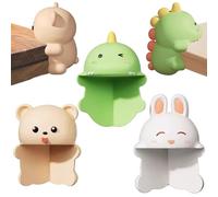3PCs Animal Corner Protectors for Furniture, Soft Edge Guards for Table & Sink - Cute Baby Safety Bumpers for Kids, Dinosaur Bunny Bear Design|Anti-Collision Angle