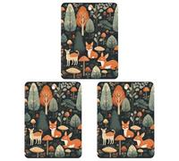 3PCS Animals Woodland Car Air Freshener Hanging Scented Cards Cute Gray Car Fresheners Long Lasting New Cars Scents for Women Men Natural Air Freshener with Lanyard Automotive Freshies