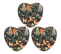 3PCS Animals Woodland Car Air Freshener Hanging Scented Cards Cute White Car Fresheners Long Lasting New Cars Scents for Women Men Natural Air Freshener with Lanyard Automotive Freshies