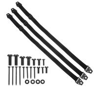3pcs Anti-Fall Earthquake Strap for Tv Cabinet Black