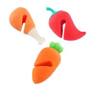 3pcs Anti-Overflow Stoppers Pot Lid Holder Heat Resistant Cooking Tool Open