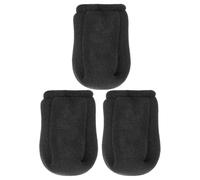 3pcs Anti-Scald Hair Dryer Cover Diffuser for Curly Frizzy Hair Black | Sponge Styling Attachment, Soft-touch Surface, Easy to Clean, Safer Blow-drying, for Women On-the-go