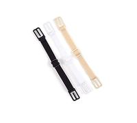 3pcs Anti Slip Bra Shoulder Strap for Women Adjustable Strap Holder Elastic Belt Clips Ladies Accessories (Black, Skin Color,White)