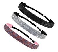 3pcs Anti Slip Yoga Headbands Cloth Elastic Headband