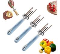 3PCS Apples Corer,Adjustable Fruit and Vegetable Stainless Steel Multi Functional Core Remover Tool for Bell Peppers Apples Tomatoes,Efficient Kitchen Tools,for Removing Vegetable Cores