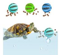 3PCS Aquatic Turtle Enrichment Toys, Toys for Turtles to Play with in Aquarium, Turtle Toys for Aquatic Turtles, Turtle Feeder Ball, Toys for Turtles, Turtle Aquarium Accessories Toys