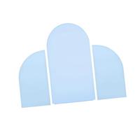 3Pcs Arch Backdrop Covers New Year Reception Anniversary Wedding Arch Covers Light Blue