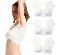 3pcs Armpit Sweat Pads Vest With Chest Pad, Mesh Breathable Underarm Sweat Vest, Reusable Underarm Sweat Guard, Washable Underarm Sweat Pads
