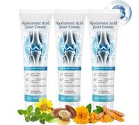 3PCS Arth/roheal Hyaluronic Joint Rep/air Cream - Knee & Muscle Cream - Fast Absorbing Non-Greasy Gel for Joint Care - Soothes Knee Muscle Back & Neck - Bone Care Cream, 3 x 50g
