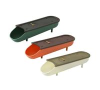 3pcs Auto Scrolling Stackable Pp Egg Organiser Box with Lid | Double Egg Storage Box, Adjustable Date Pointer, Slope Design with Front and Rear Drop for Fridge Use