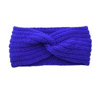 3pcs Autumn Winter Women Knitted Headband Headwrap Elastic Turban Solid Color Ear Warmer Outdoor Cycling Headwear For Winter(Blue A)