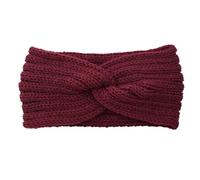 3pcs Autumn Winter Women Knitted Headband Headwrap Elastic Turban Solid Color Ear Warmer Outdoor Cycling Headwear For Winter(Red G)