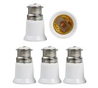3PCS B22 to E27 Socket Converter,Socket Adapter, Bayonet to Screw Edison, BC to ES Lamp Base Adapter for LED Bulbs and Incandescent Bulbs and CFL Bulbs Lamp Bases,Heat-Resistant, Anti-Burning