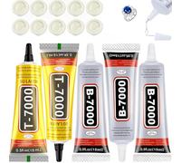 3pcs B7000 Glue Set, 2pcs T7000 Glue with 10 Finger Cots Multi Functional Craft Tool Water Diamond Multi-Purpose Adhesive Ideal Choices for Craft Enthusiasts