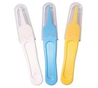 3PCS Baby Booger Picker 3 Colors Nose Picker with Round Head 3.6 inch Plastic Baby Ear Cleaner for Babys Care.