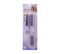 3PCS Baby Bottle Brush Set Flexible Silicone Cleaner Straw Nipple Brushes for Water Bottles Breast Pumps Detachable Silicone Bottle Brush Set