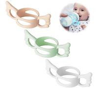 3pcs Baby Bottle Handle Silicon Feeding Bottle Handle Bottle Grip Handle Baby Bottle Grip Baby Bottle Holder for Baby Self Feeding…